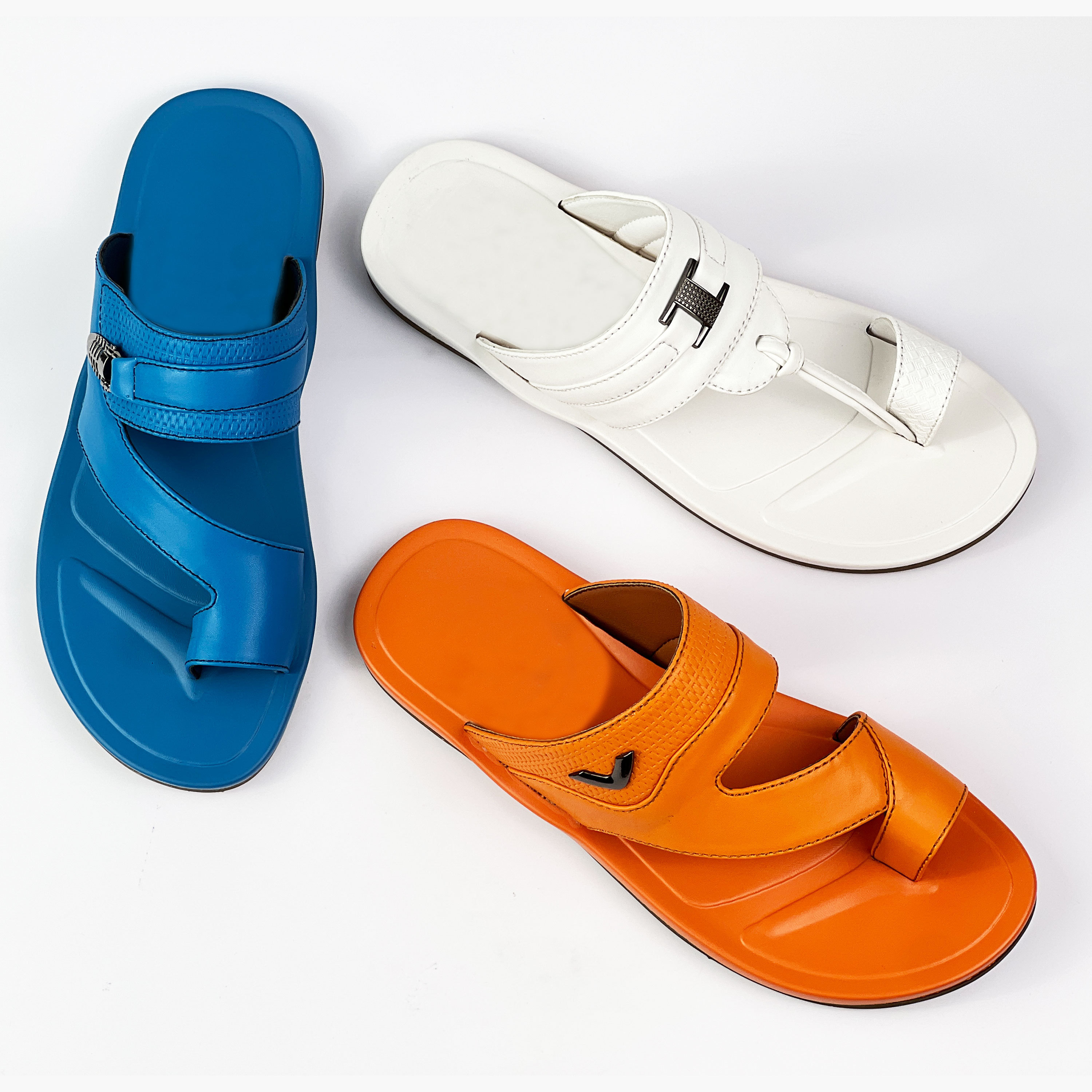 Factory wholesale high quality Arfica popular style  cheap casual beach white outdoor arabic sandals slippers shoes