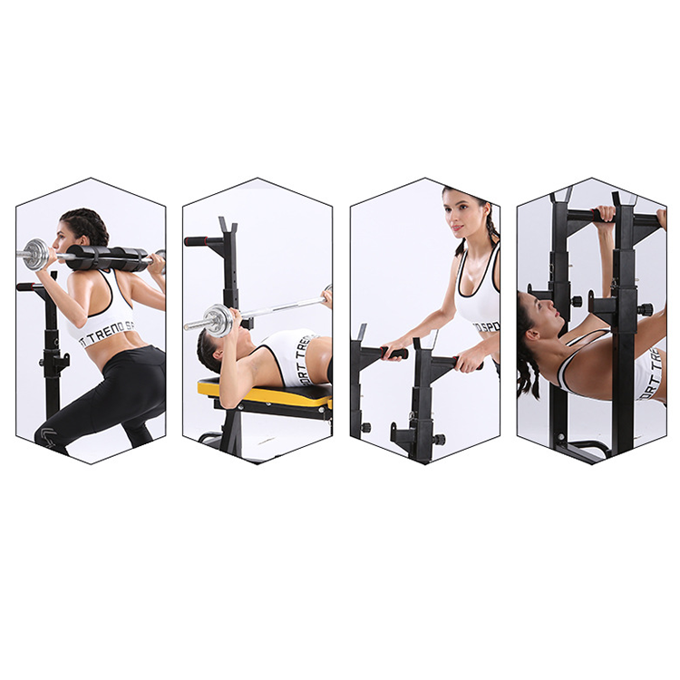 Sport pull up bar station rack exercise stand power tower barbell dumbbell rack weight lifting