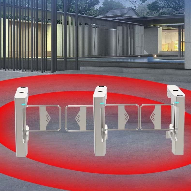 Supermarket Swing Barrier Entrance and Exit Barrier Gate Indoor Intelligent Flow Access Control Swing Turnstile