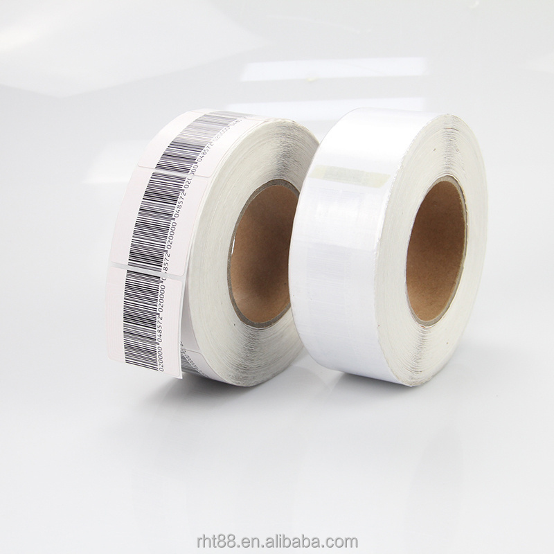 EAS RF Soft Label 50*50mm Blank Transparent Self Adhesive Sticker Paste on Commodity