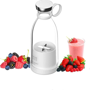 MYVOES Best selling 350ml Stainless Steel Rechargeable USB Mixer 4/6 Blades Electric Fruit Juicer Mini Portable Blender Cup