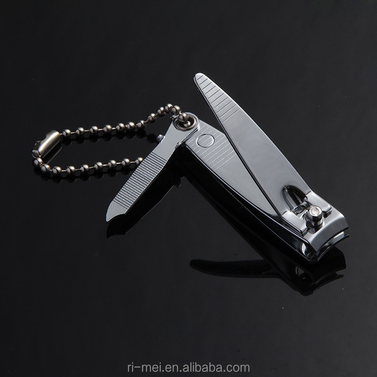 Wholesale Large Size Nail Clippers Straight Edge Stainless steel Nail Cutter With Nail File