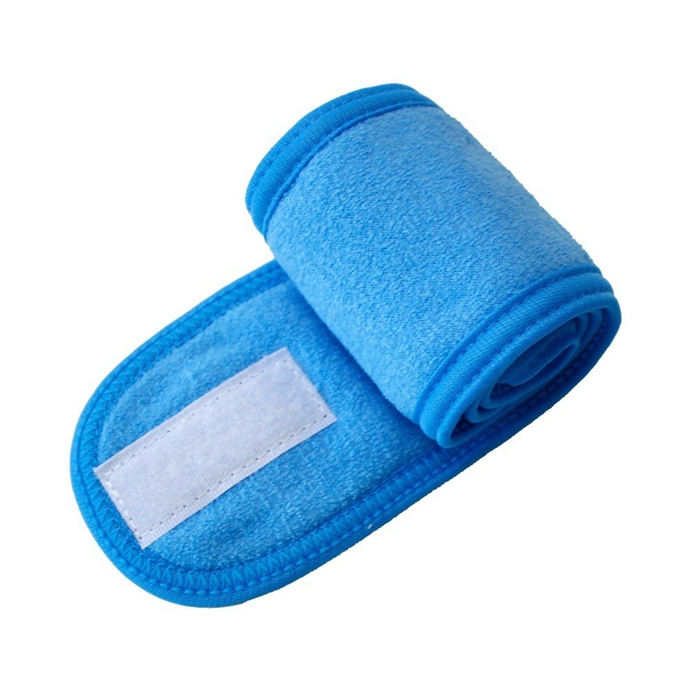 Shower Bath Wrap Sport Spa Facial Headbands with Magic Tape