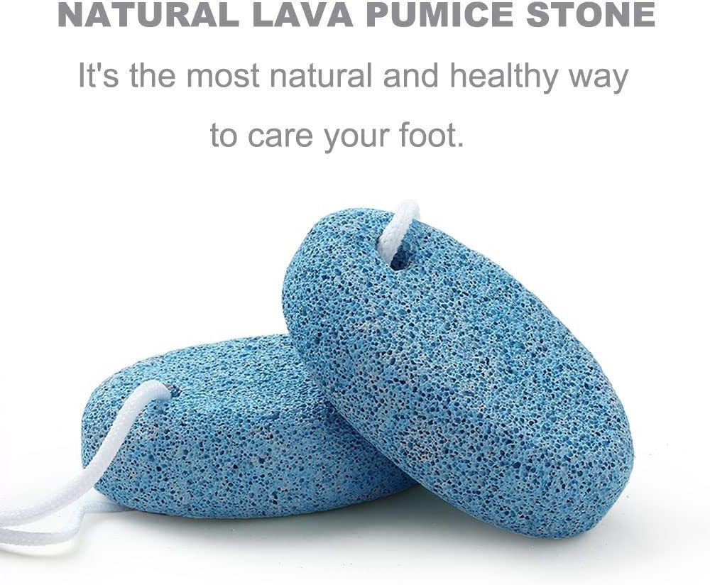 Lava Pedicure Tools Hard Skin Callus Remover Blue Foot File Exfoliation Natural Pumice Stone for Feet and Hands