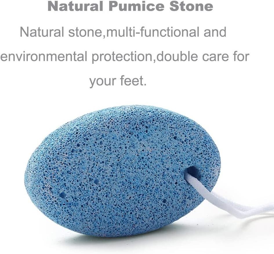 Lava Pedicure Tools Hard Skin Callus Remover Blue Foot File Exfoliation Natural Pumice Stone for Feet and Hands