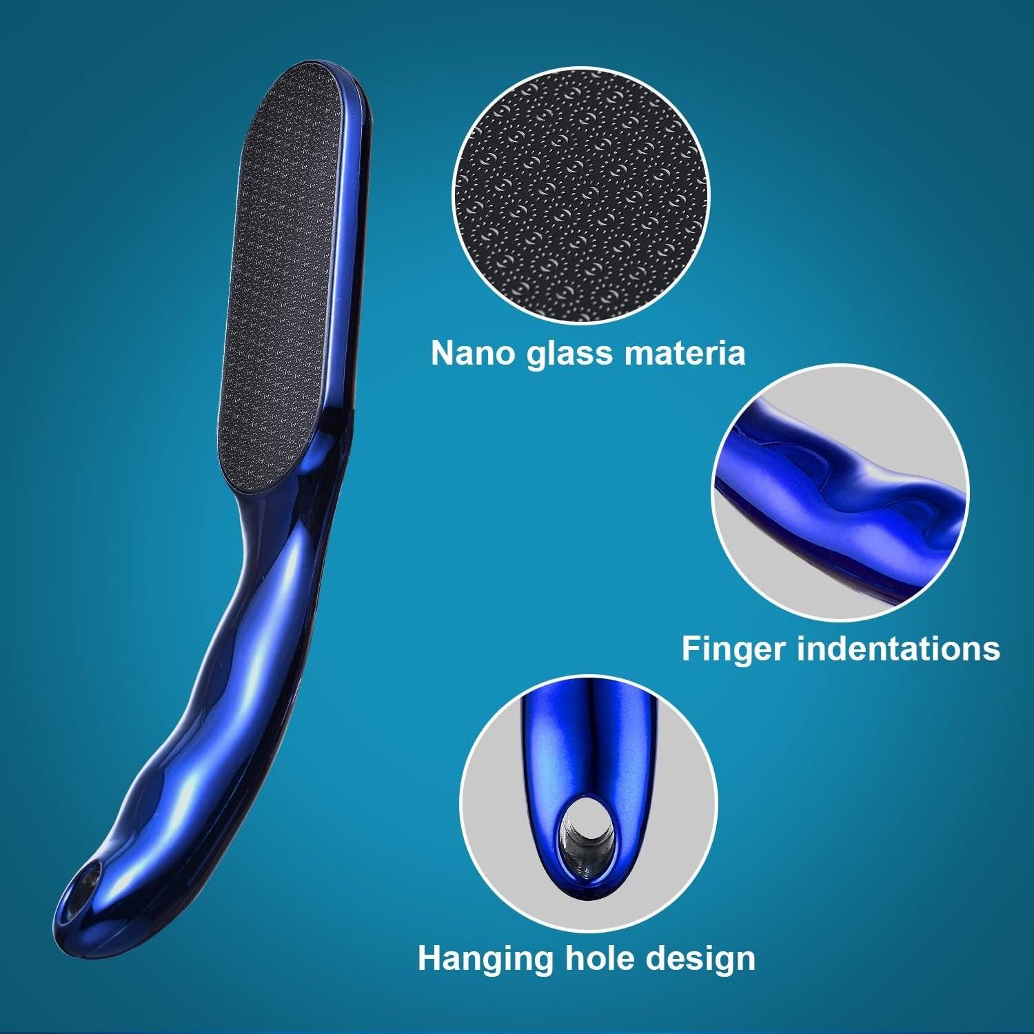 Glass Etching Technology Foot Callus Dead Skin Remover Heel Scraper Glass Foot File