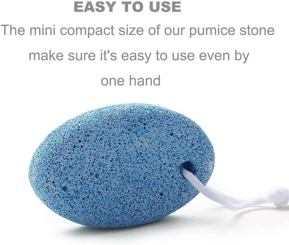 Lava Pedicure Tools Hard Skin Callus Remover Blue Foot File Exfoliation Natural Pumice Stone for Feet and Hands