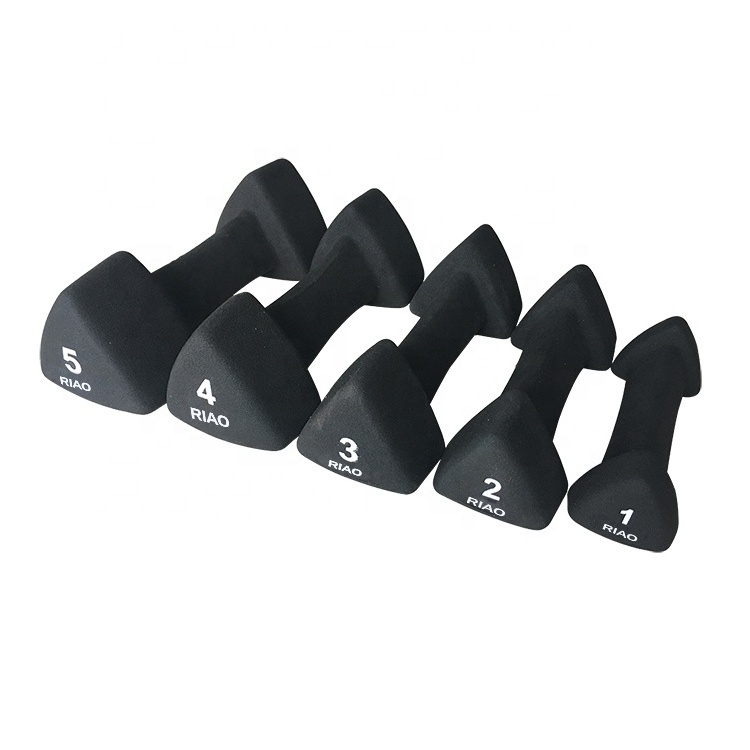 Gym Fitness Triangle Dumbbell Set Neoprene Dumbbell