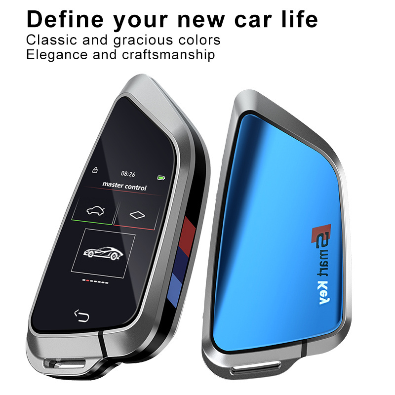 Remote Start Ready Smart Car Key LCD Entry Auto Lock Unlock Keyless Smart Car Key