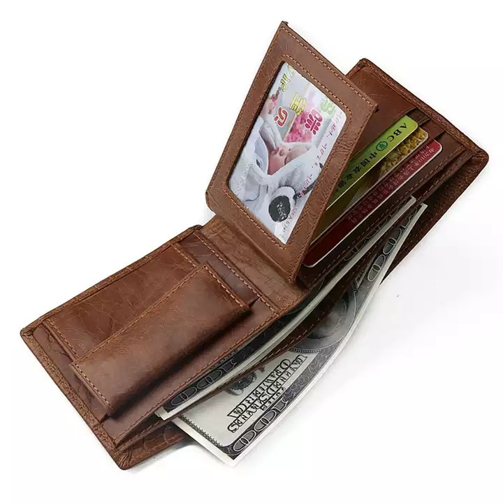 travel western whole sale customize leather mens wallet