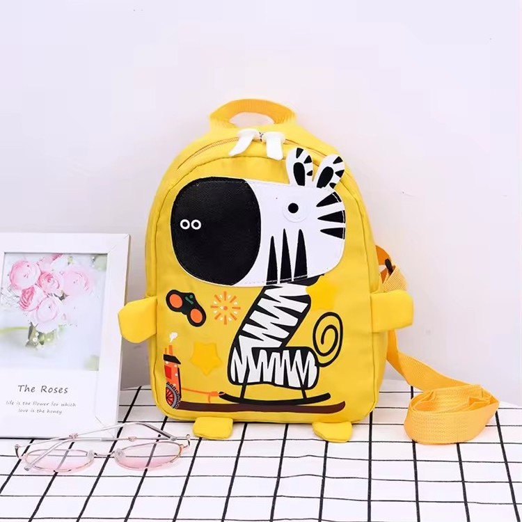 2024 mini sublimation boy walking cartoon new toddler canvas safety anti-lost backpack