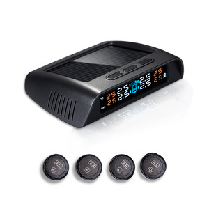 Universal Wireless Solar Built-in Sensor  Tire Pressure Monitoring with LCD Display Digital