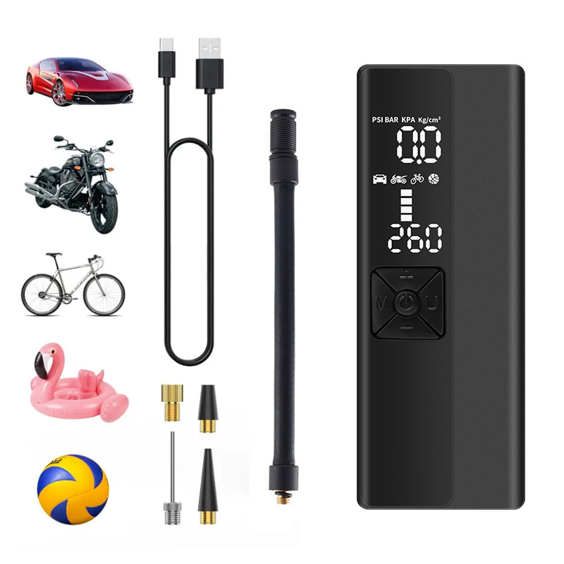 12V Rechargeable 150 PSI Motorcycle Tires Air Pump Portable Air Compressor for Car Tires