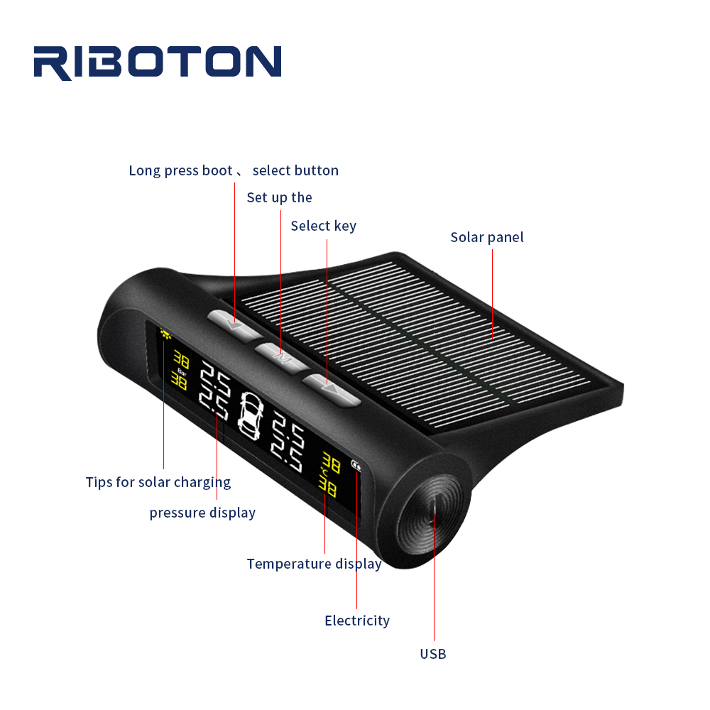 Wireless digital TPMS Tyre Pressure Monitoring Intelligent System with Precision Internal External Sensor