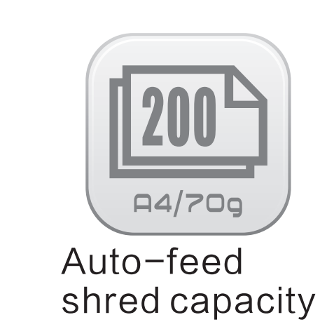 Automatic Feed Paper 200 Sheets 8 sheets Cross Cut Paper Shredding Machine