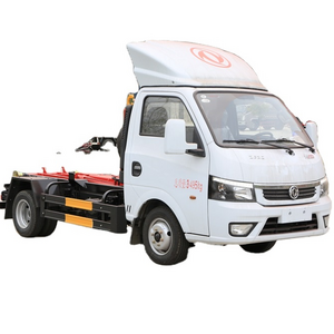 New 2/3/5 Ton mini Hook Arm Garbage Truck Roll On Roll Off small Garbage Truck With 2 cbm Garbage Dump Truck for sale