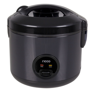 1.2L Full black color rice cooker 6 cup with ETL GS CE RoHS LFGB certificate