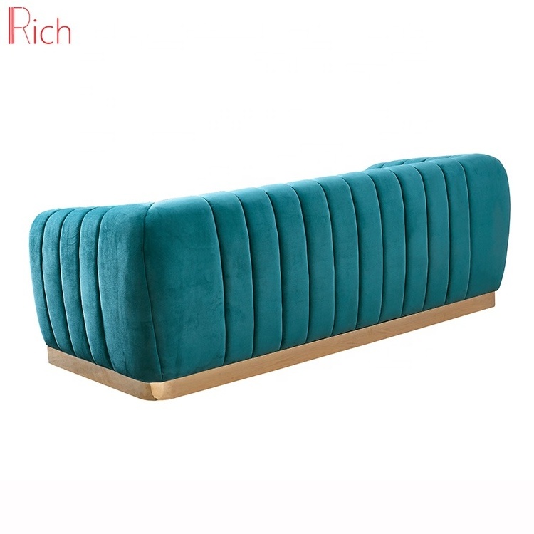 Home Design Wedding Couch Velvet Upholstered living Room Furniture Lounge Modern Sofas