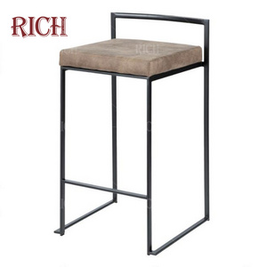 restaurant modern high bar stools commercial furniture counter stool heavy duty barstool metal legs armless bar chairs