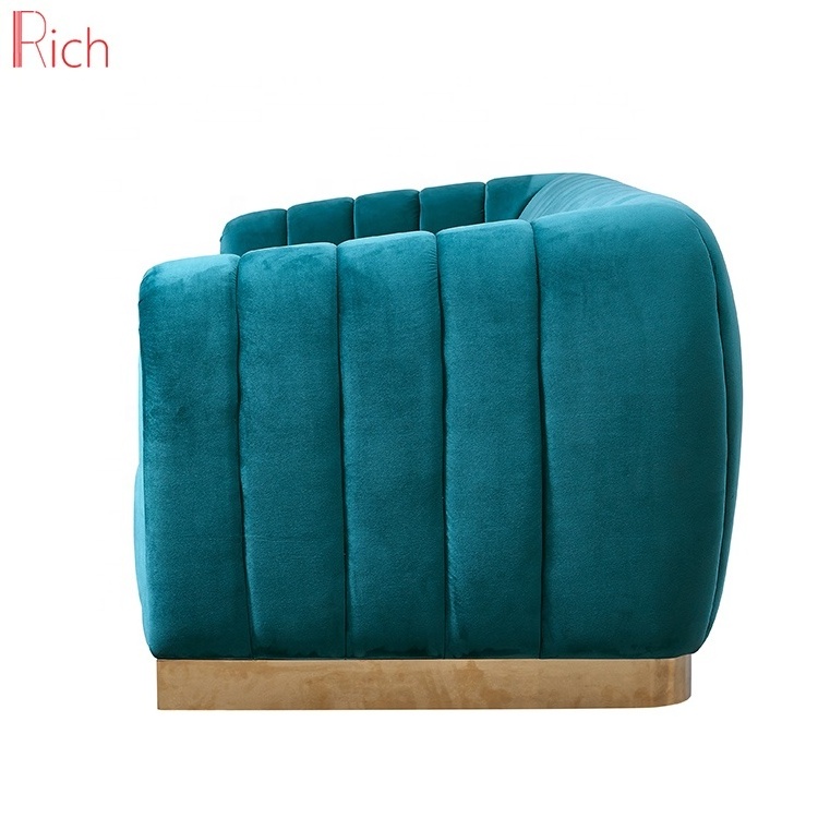 Home Design Wedding Couch Velvet Upholstered living Room Furniture Lounge Modern Sofas