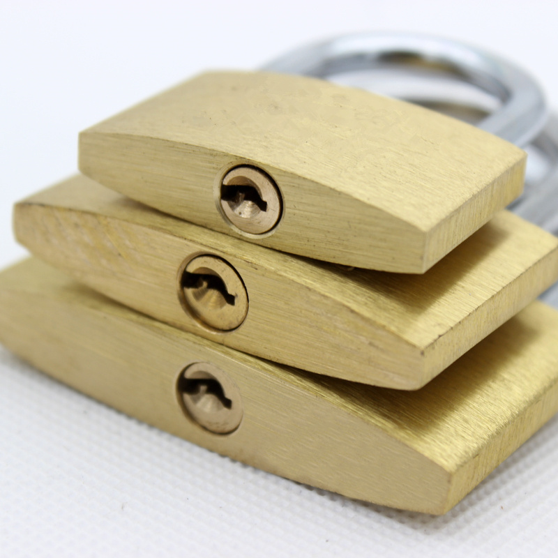 Top Security Custom logo 20mm 25mm 30mm 40mm 50mm 60mm Steel Shackle Pad lock Brass Solid Padlock