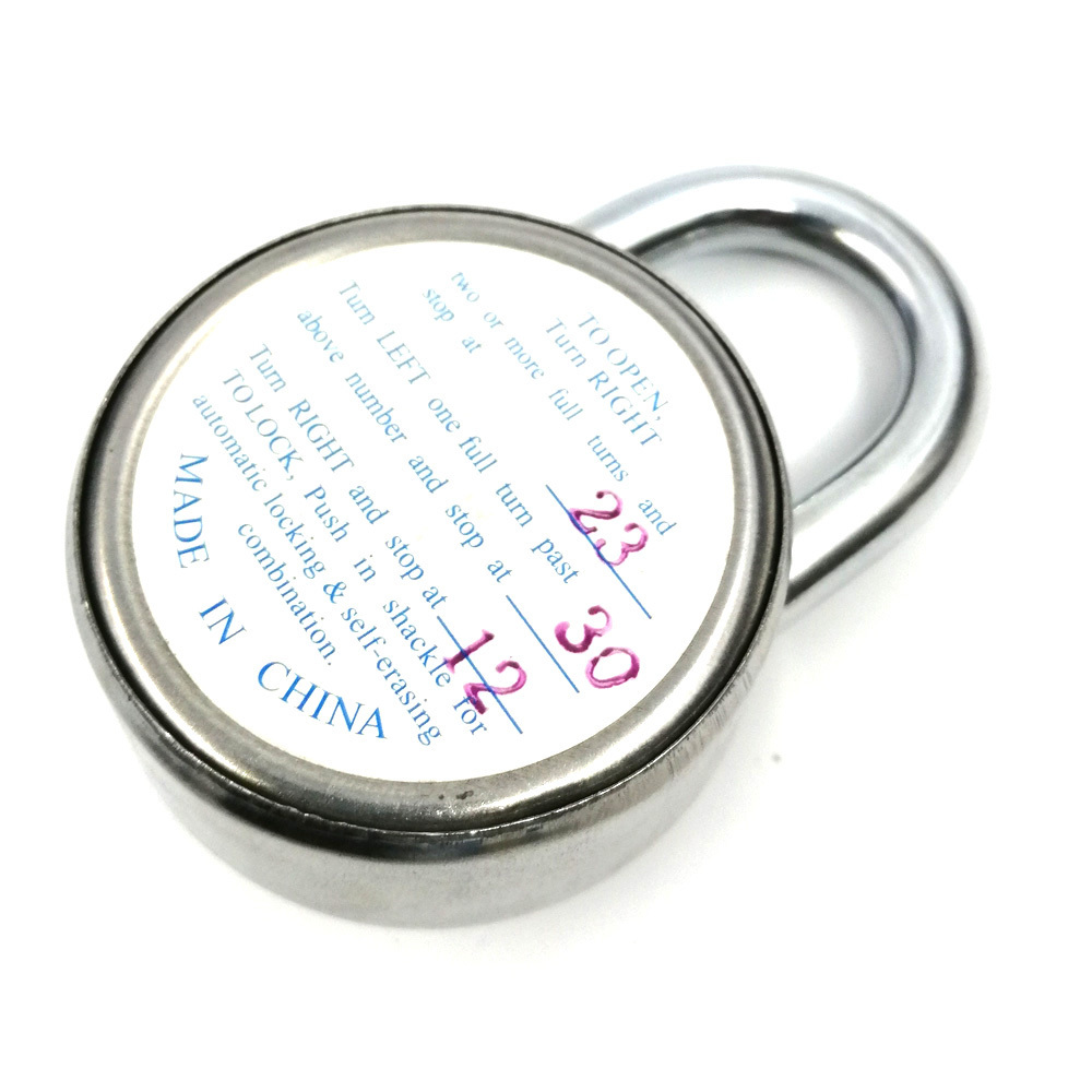 Wholesale 3-Dial Round Password Combination Luggage Zinc Alloy Lock Padlock