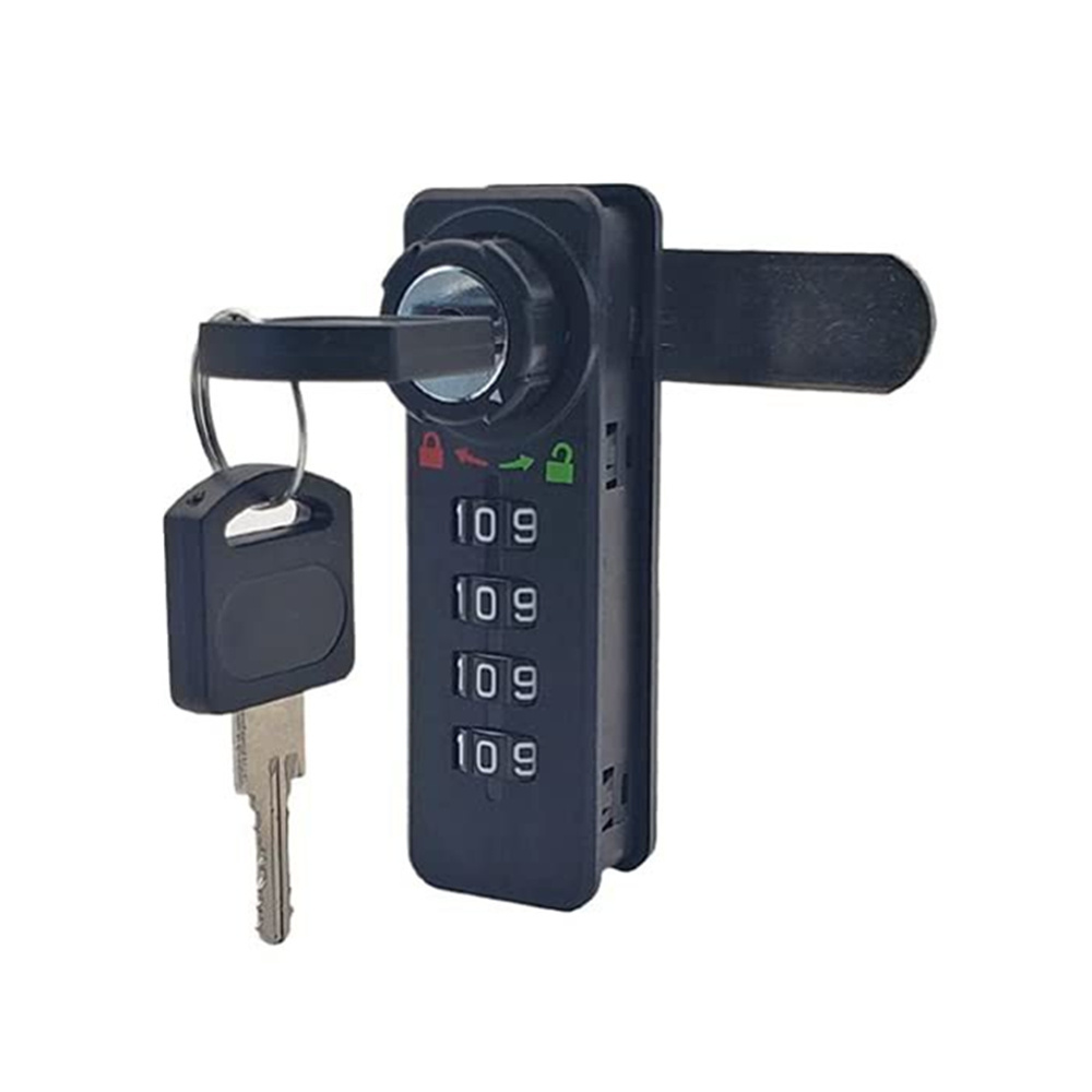 4 Digits Dial Combination Cam Lock Code Mechanical Cabinet Lock With Override Master Key