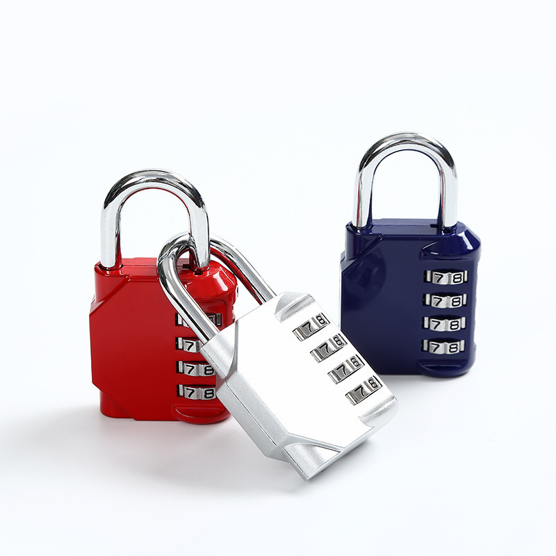 High quality heavy duty 4 digits industrial padlock  combination padlock for Cabinet door with LOGO