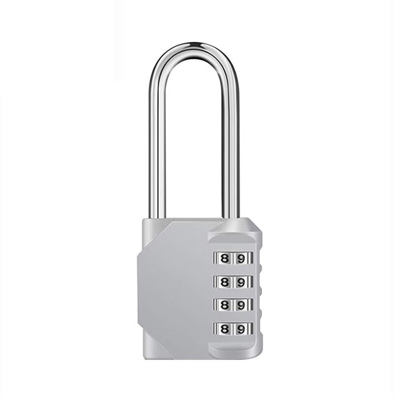 Long Shackle Heavy 4 Digits Combination Padlock Outdoor Waterproof Lock For Gate Gym school Locker