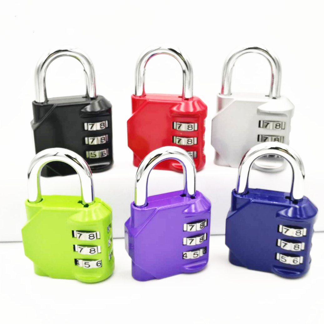 40mm 3 digit number combination locker padlock gym pad lock