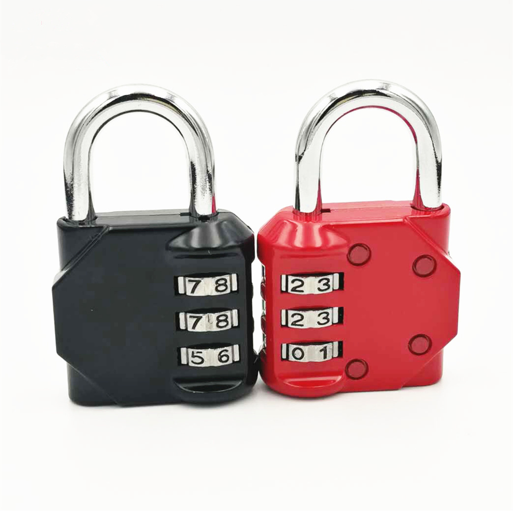 40mm 3 digit number combination locker padlock gym pad lock