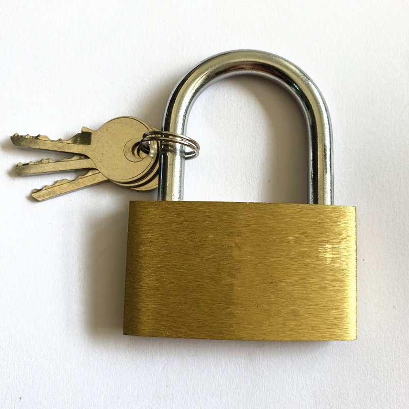 Heavy duty 60 mm brass padlock key different or key same