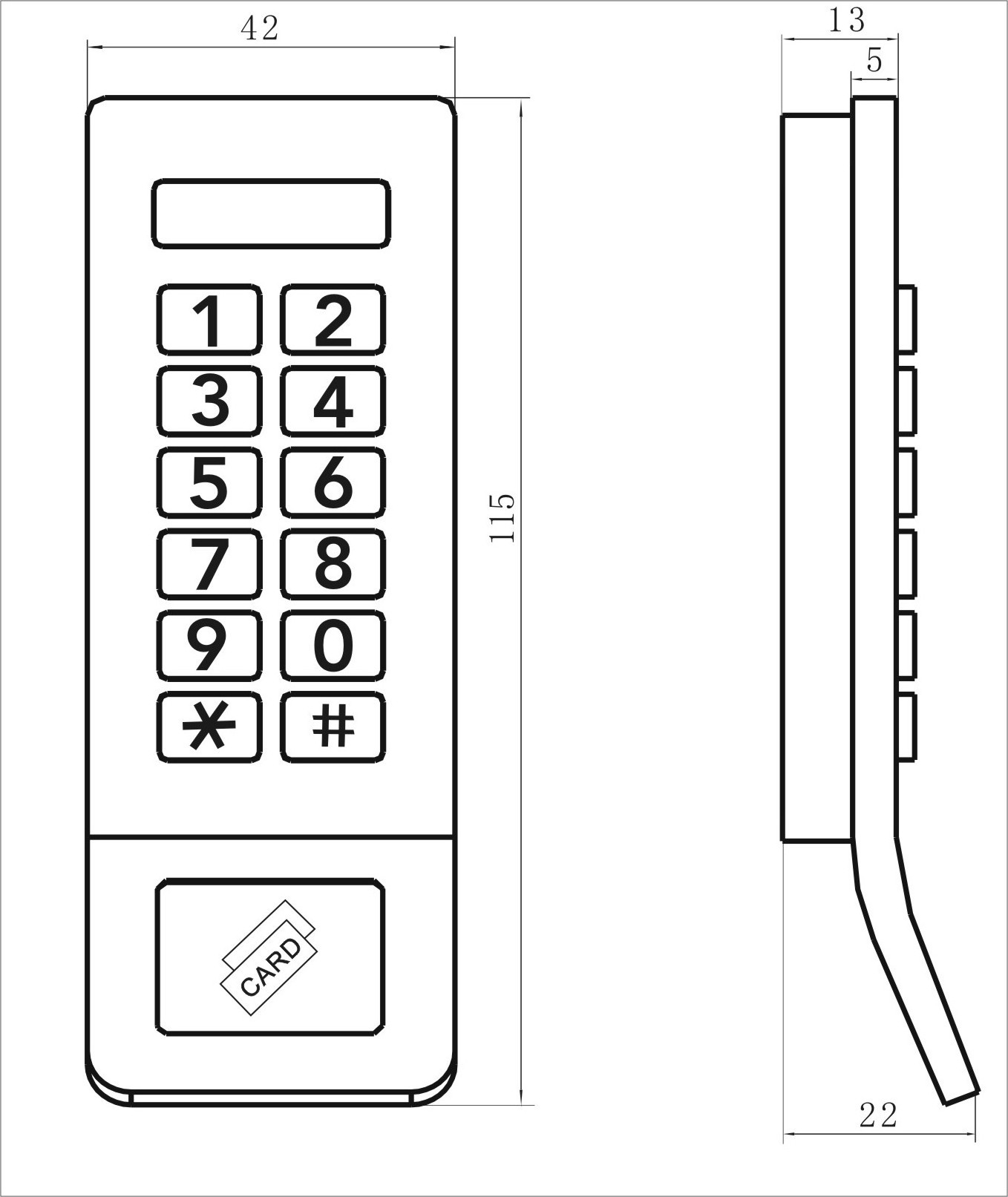 digital lock combination keypad for gym locker new design with handle