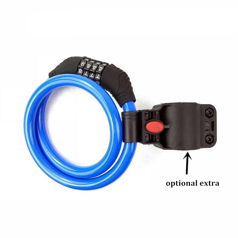 Password bicycle accessories cable combination waterproof bike lock