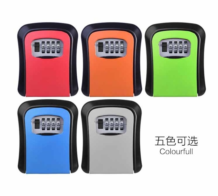 waterproof realtor lockbox for keys 4 digits combination password lock box