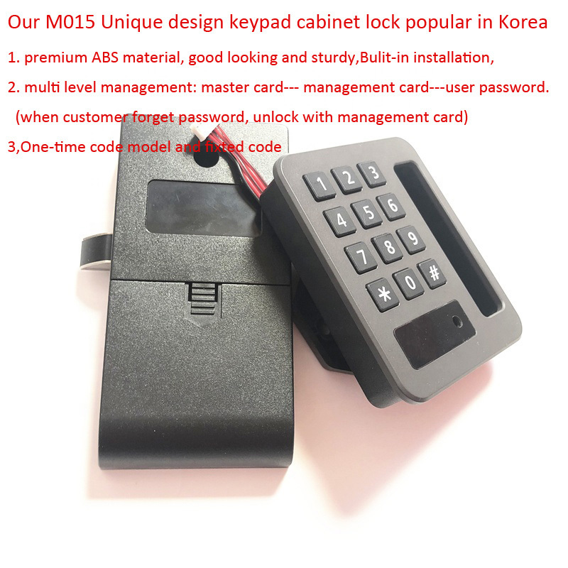 Korean Unique design Style Keypad Digital Intelligent cabinet lock for Office and hotel lockers