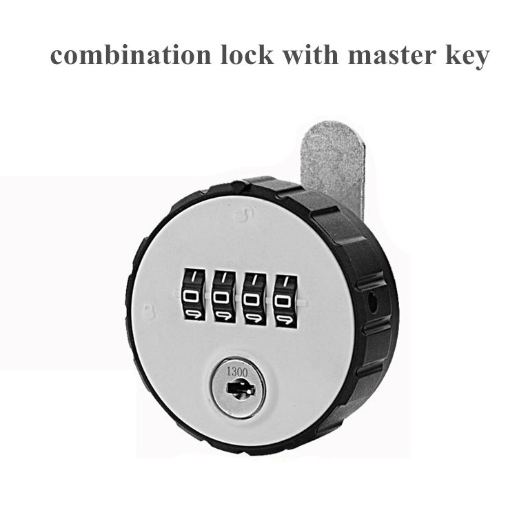 mechanical  keyless tubular 4 digits code cam digital lock with master key