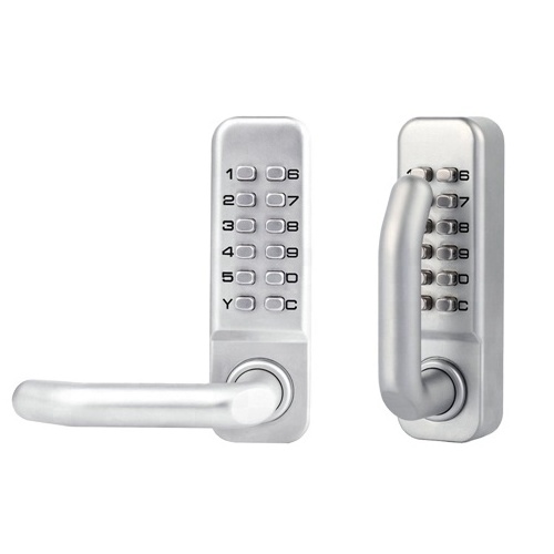 J209S keyless  keypad combo number lock for door with handle mechanical digital door lock