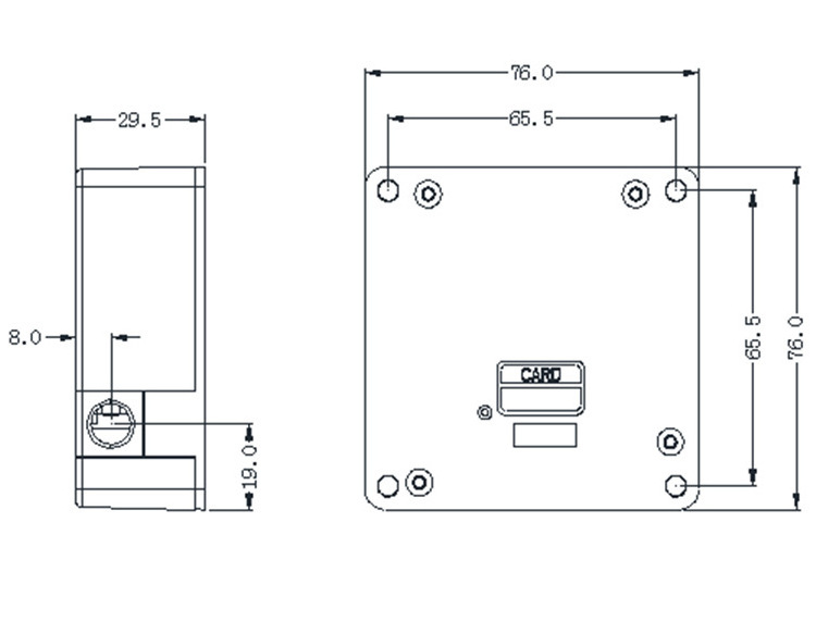 Electronic smart sensor invisible RFID wardrobe cabinet lock RFID invisible drawer lock