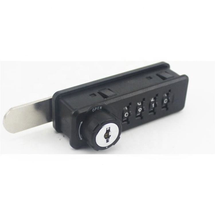 4 digits mechanical password cam lock with master key for gym locker cabinet