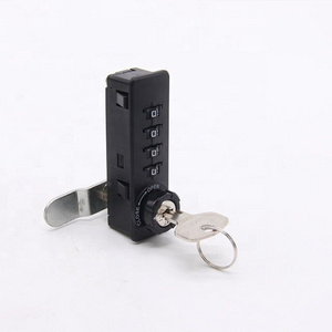 4 Digits Mechanical PIN Combination Password Cam lock with master key  only for public model locker and cabinet