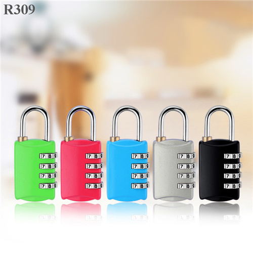 R309 Combination Locks 4 Digits Combination Padlock Password Code Lock for Backpack