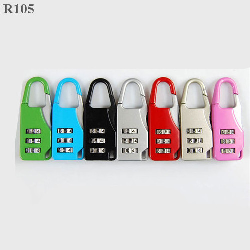 3 Digits Mini Small Cheap Travel Suitcase  Code Lock Padlock Lock For Luggage