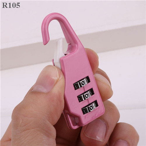 3 Digits Mini Small Cheap Travel Suitcase  Code Lock Padlock Lock For Luggage