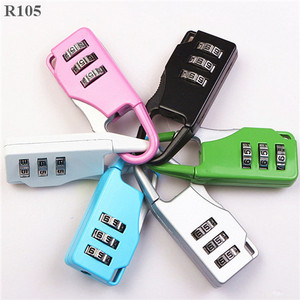 3 Digits Mini Small Cheap Travel Suitcase  Code Lock Padlock Lock For Luggage