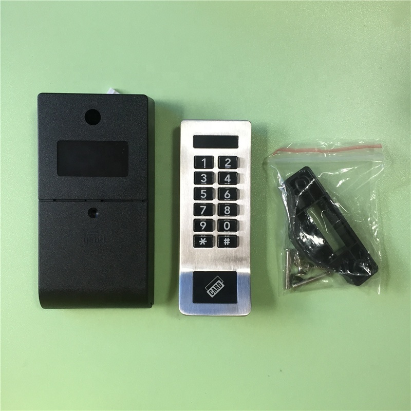 Electronic digital combination keypad cabinet locks with handle style for staff storage lockers