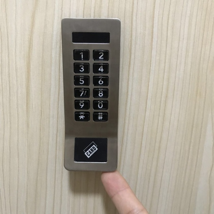 Electronic digital combination keypad cabinet locks with handle style for staff storage lockers