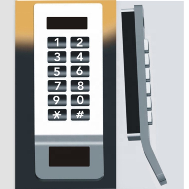 Electronic digital combination keypad cabinet locks with handle style for staff storage lockers