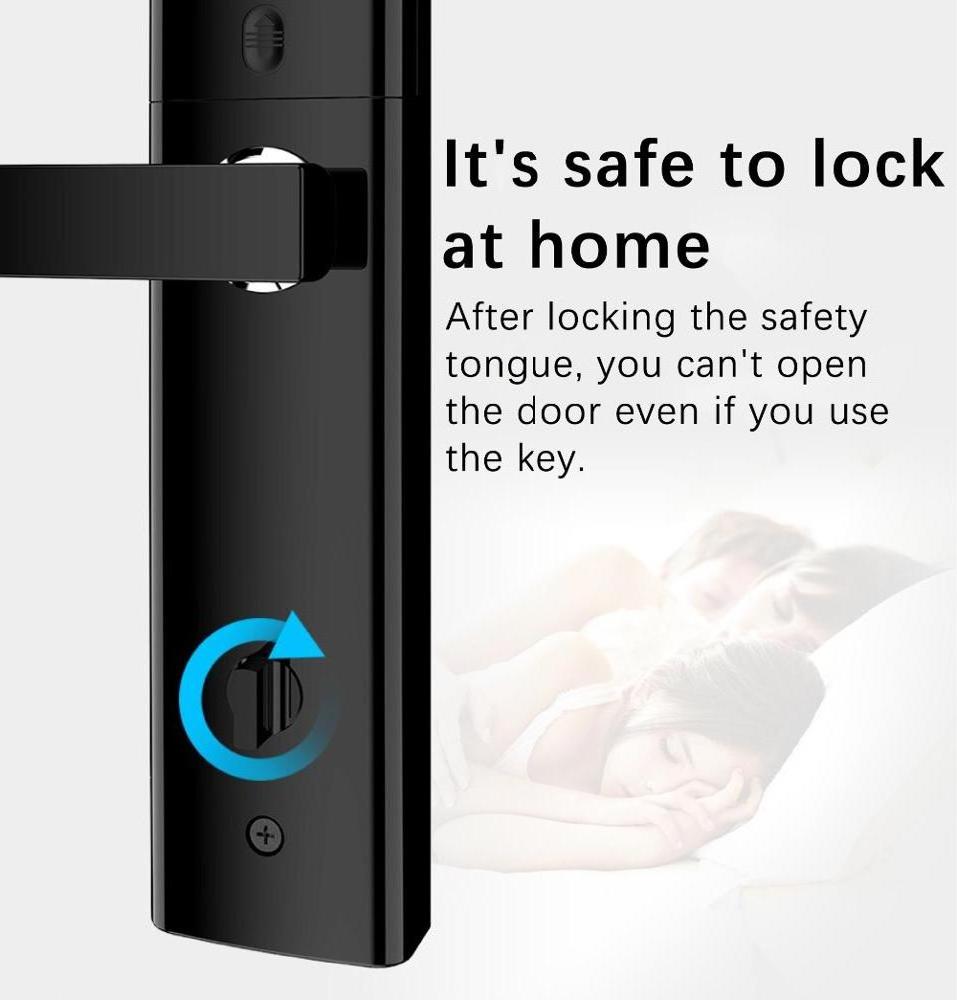 Wifi Tuya App/ App  Electronic Digital Biometric Fingerprint smart door lock for Villa