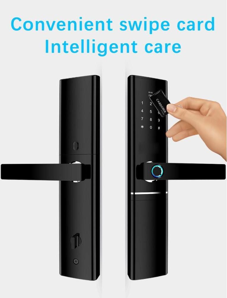 Wifi Tuya App/ App  Electronic Digital Biometric Fingerprint smart door lock for Villa